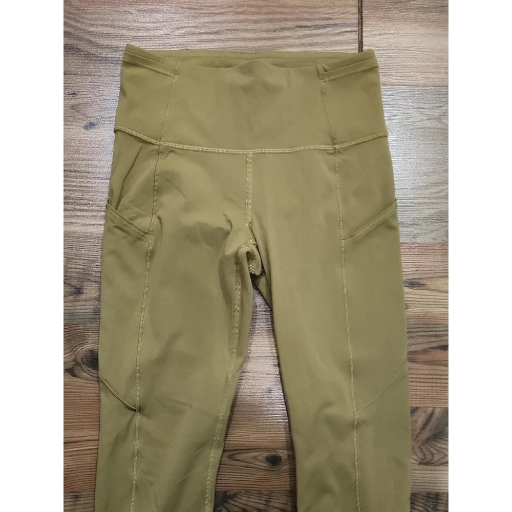 Lululemon Fast and Free High-Rise Tight Non-Reflective Grape Leaf Running 6 Crop